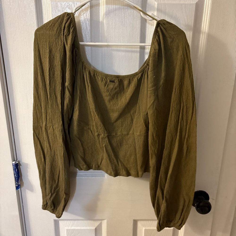 O'Neill Olive Long Sleeve Blouse